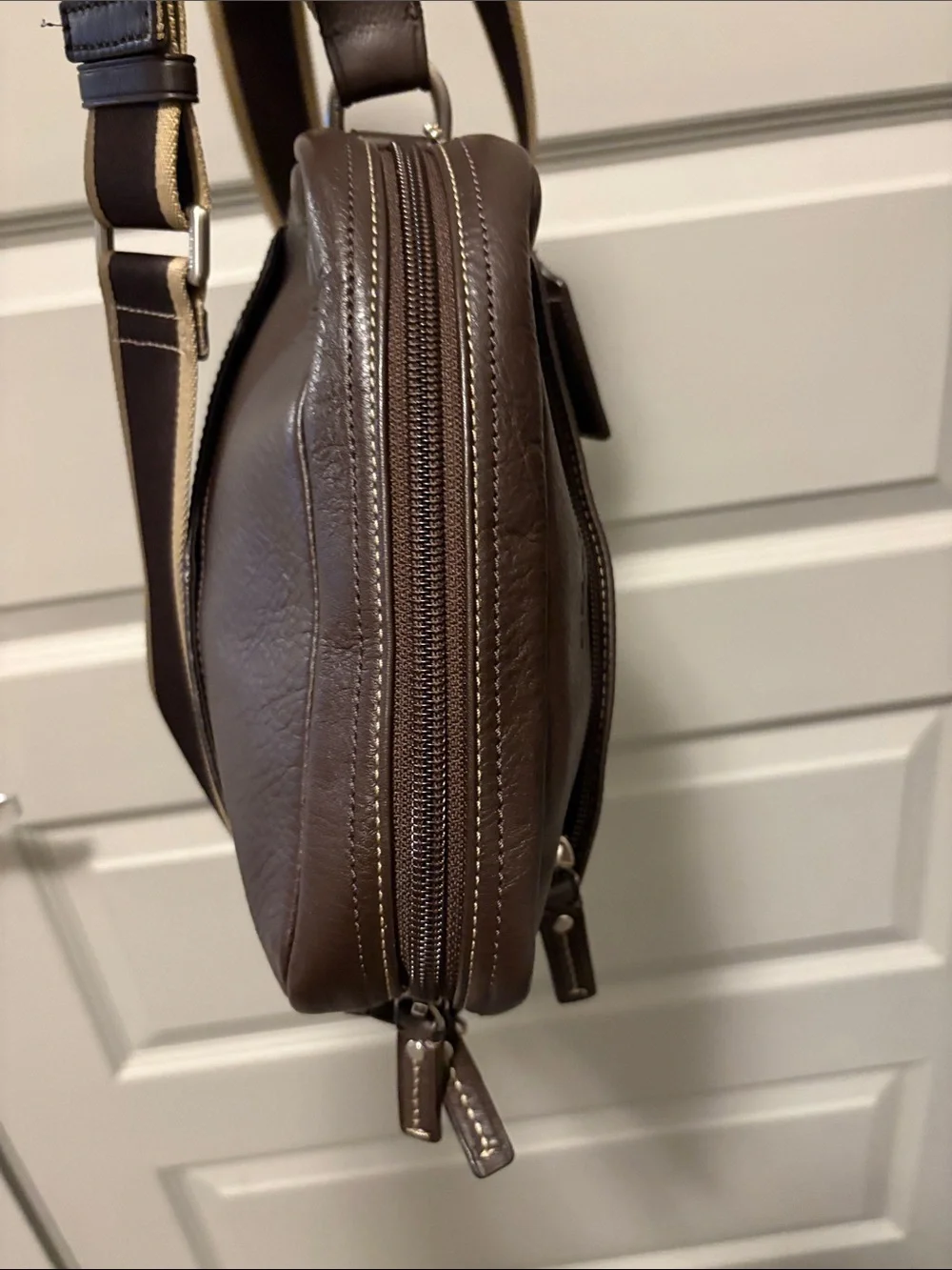 Coach Men's Heritage Pebbled Leather Flight Bag